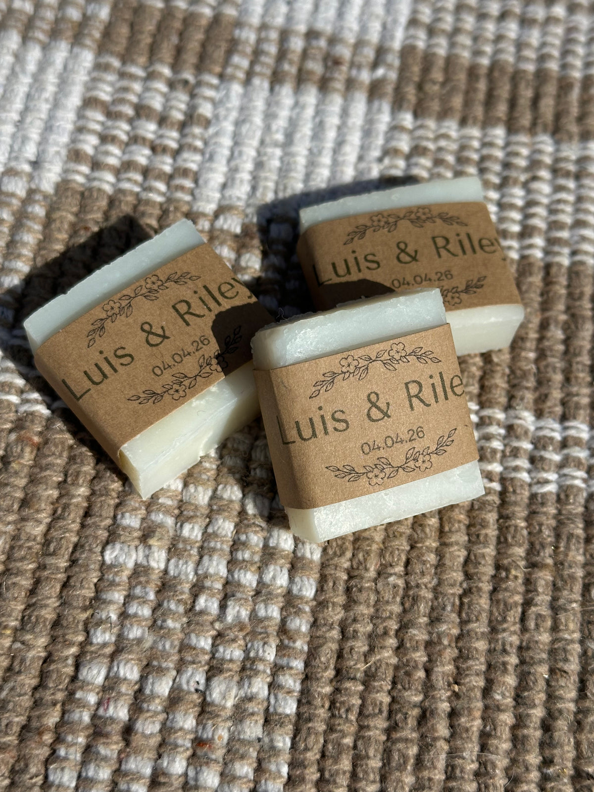 Soap Favors, custom wrapped