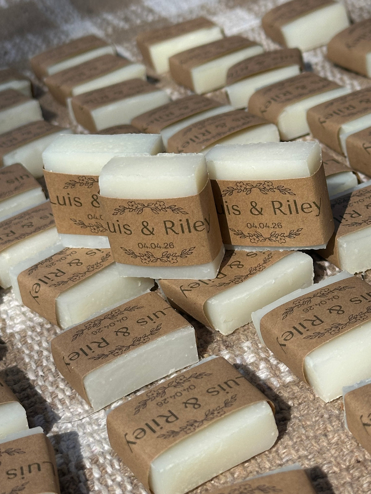 Soap Favors, custom wrapped